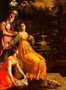 Jacopo da Empoli Susanna and the Elders oil painting reproduction